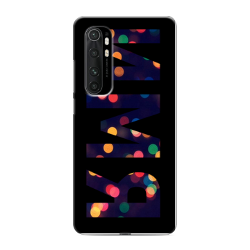 Силиконовый чехол на Xiaomi Mi Note 10 Lite с принтом ИМЯ