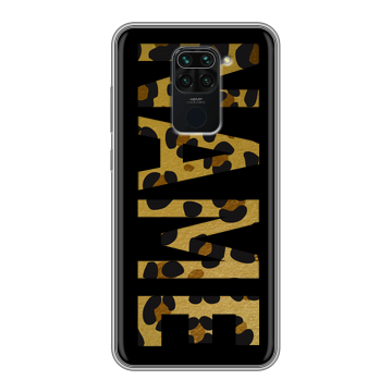 Силиконовый чехол на Xiaomi RedMi Note 9 с принтом NAME