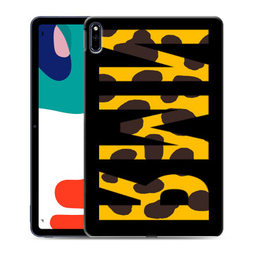 Силиконовый чехол на Huawei MatePad с принтом ИМЯ