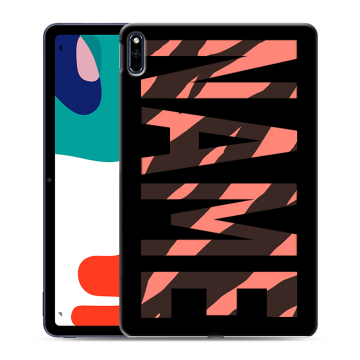 Силиконовый чехол на Huawei MatePad с принтом NAME