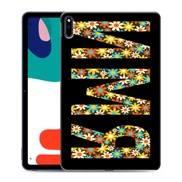 Силиконовый чехол на Huawei MatePad с принтом ИМЯ
