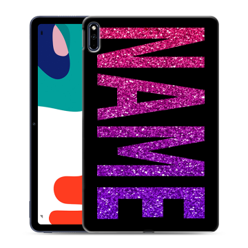 Силиконовый чехол на Huawei MatePad с принтом NAME