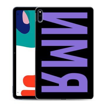 Силиконовый чехол на Huawei MatePad с принтом ИМЯ