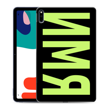 Силиконовый чехол на Huawei MatePad с принтом ИМЯ