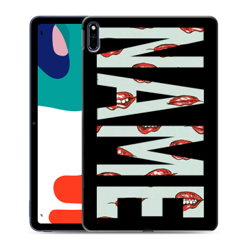 Силиконовый чехол на Huawei MatePad с принтом NAME