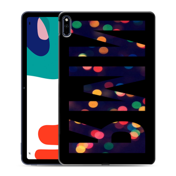 Силиконовый чехол на Huawei MatePad с принтом ИМЯ