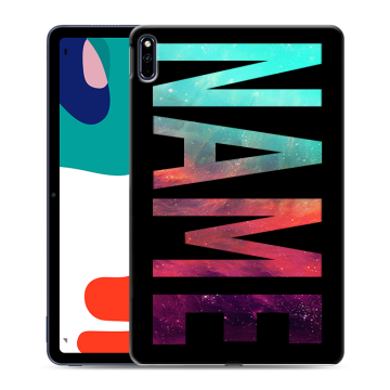 Силиконовый чехол на Huawei MatePad с принтом NAME