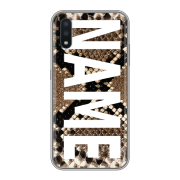 Силиконовый чехол на Samsung Galaxy M01 с принтом NAME