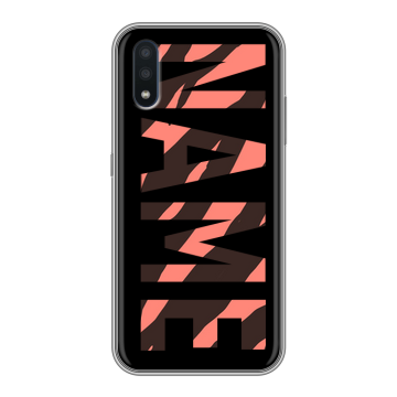 Силиконовый чехол на Samsung Galaxy M01 с принтом NAME