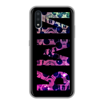 Силиконовый чехол на Samsung Galaxy M01 с принтом ИМЯ