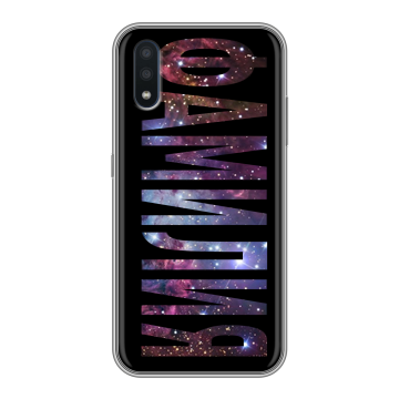 Силиконовый чехол на Samsung Galaxy M01 с принтом ФАМИЛИЯ
