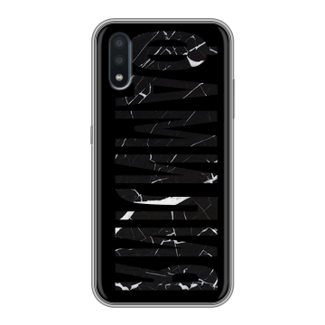 Силиконовый чехол на Samsung Galaxy M01 с принтом ФАМИЛИЯ