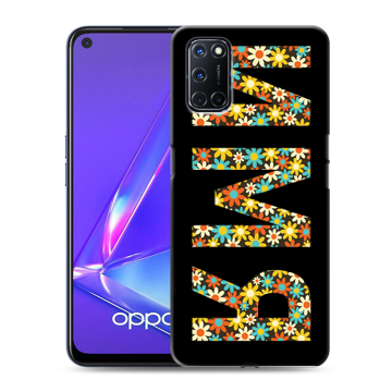 Силиконовый чехол на OPPO A52 с принтом ИМЯ