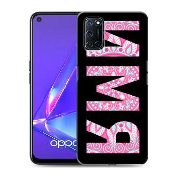 Силиконовый чехол на OPPO A52 с принтом ИМЯ