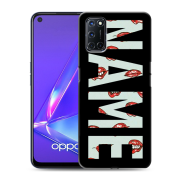 Силиконовый чехол на OPPO A52 с принтом NAME