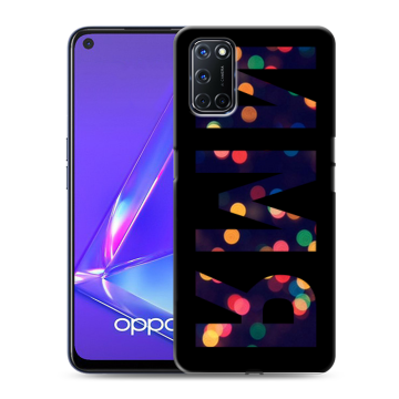 Силиконовый чехол на OPPO A52 с принтом ИМЯ