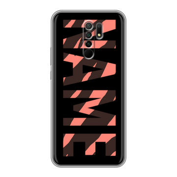 Силиконовый чехол на Xiaomi RedMi 9 с принтом NAME