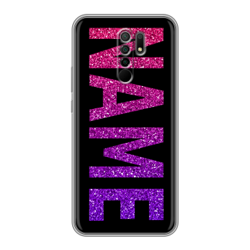 Силиконовый чехол на Xiaomi RedMi 9 с принтом NAME