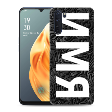 Силиконовый чехол на OPPO A91 с принтом ИМЯ