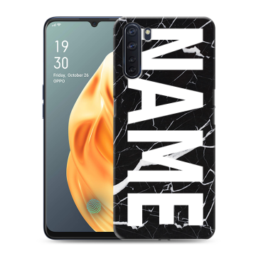 Силиконовый чехол на OPPO A91 с принтом NAME