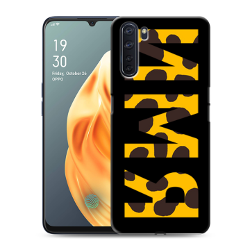 Силиконовый чехол на OPPO A91 с принтом ИМЯ