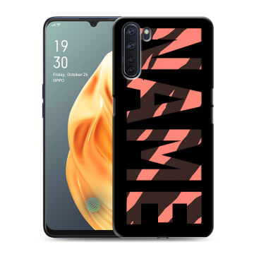 Силиконовый чехол на OPPO A91 с принтом NAME