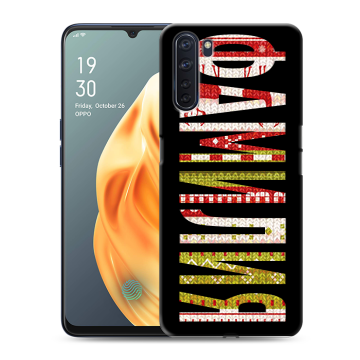 Силиконовый чехол на OPPO A91 с принтом ФАМИЛИЯ