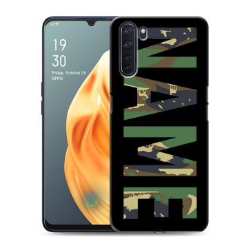 Силиконовый чехол на OPPO A91 с принтом NAME