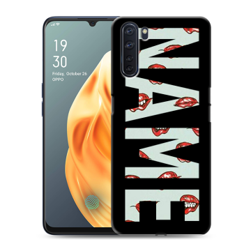 Силиконовый чехол на OPPO A91 с принтом NAME