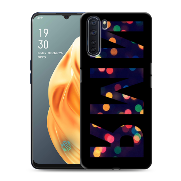 Силиконовый чехол на OPPO A91 с принтом ИМЯ