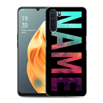 Силиконовый чехол на OPPO A91 с принтом NAME