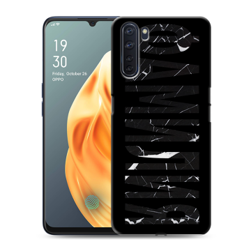 Силиконовый чехол на OPPO A91 с принтом ФАМИЛИЯ