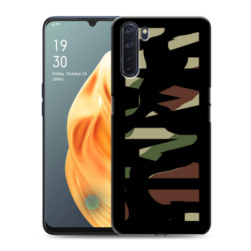 Силиконовый чехол на OPPO A91 с принтом NAME