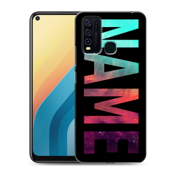 Силиконовый противоударный чехол на Vivo Y30 с принтом NAME