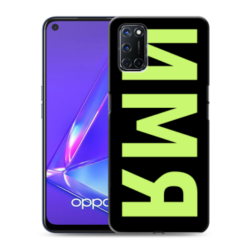 Силиконовый чехол на OPPO A72 с принтом ИМЯ