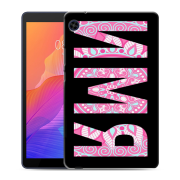 Силиконовый чехол на Huawei MatePad T8 с принтом ИМЯ