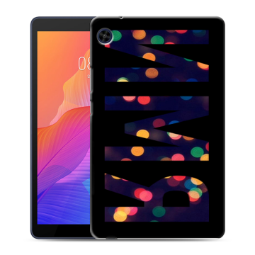 Силиконовый чехол на Huawei MatePad T8 с принтом ИМЯ