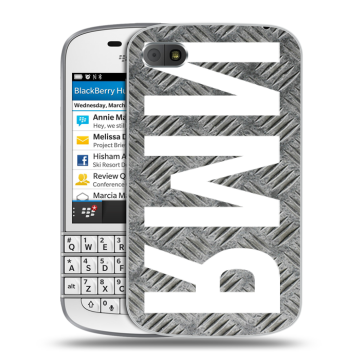 Пластиковый чехол на BlackBerry Q10 с принтом ИМЯ
