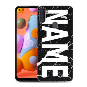 Силиконовый чехол на Samsung Galaxy A11 с принтом NAME