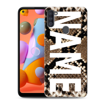 Силиконовый чехол на Samsung Galaxy A11 с принтом NAME