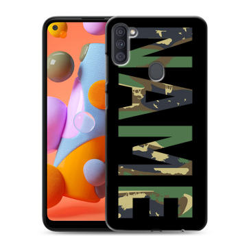 Силиконовый чехол на Samsung Galaxy A11 с принтом NAME