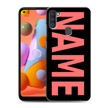 Силиконовый чехол на Samsung Galaxy A11 с принтом NAME