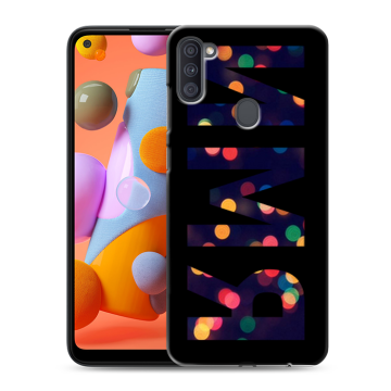Силиконовый чехол на Samsung Galaxy A11 с принтом ИМЯ