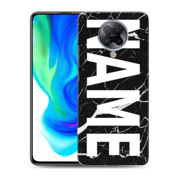 Силиконовый чехол на Xiaomi Poco F2 Pro с принтом NAME