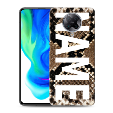 Силиконовый чехол на Xiaomi Poco F2 Pro с принтом NAME