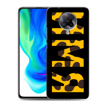 Силиконовый чехол на Xiaomi Poco F2 Pro с принтом ИМЯ