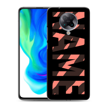 Силиконовый чехол на Xiaomi Poco F2 Pro с принтом NAME
