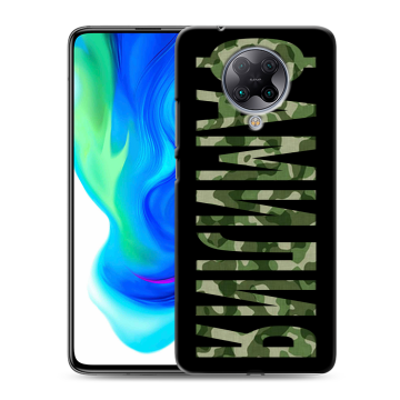 Силиконовый чехол на Xiaomi Poco F2 Pro с принтом ФАМИЛИЯ