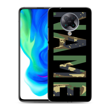 Силиконовый чехол на Xiaomi Poco F2 Pro с принтом NAME