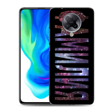 Силиконовый чехол на Xiaomi Poco F2 Pro с принтом ФАМИЛИЯ